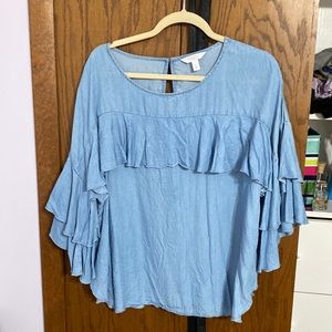 Lauren Conrad bell sleeved blouse